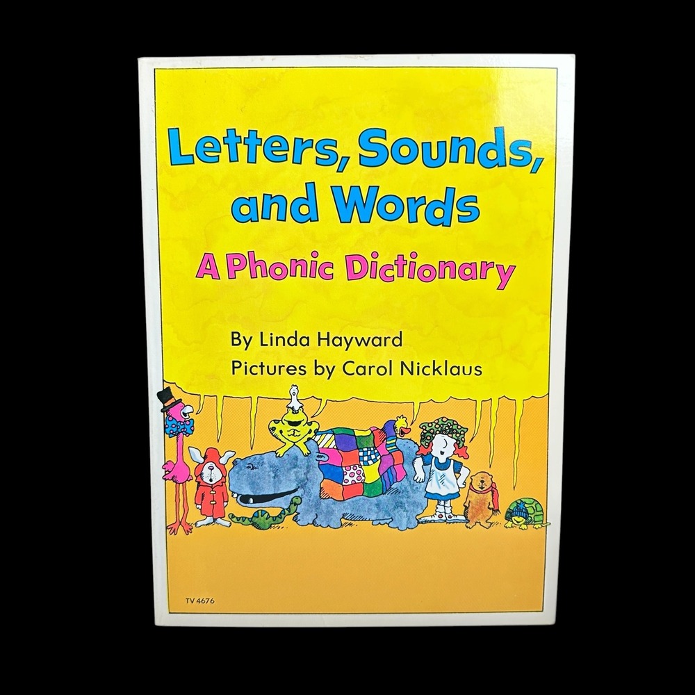 Vintage 1973 Letters Sounds and Words A Phonic Dictionary‎ Scholastic Paperback